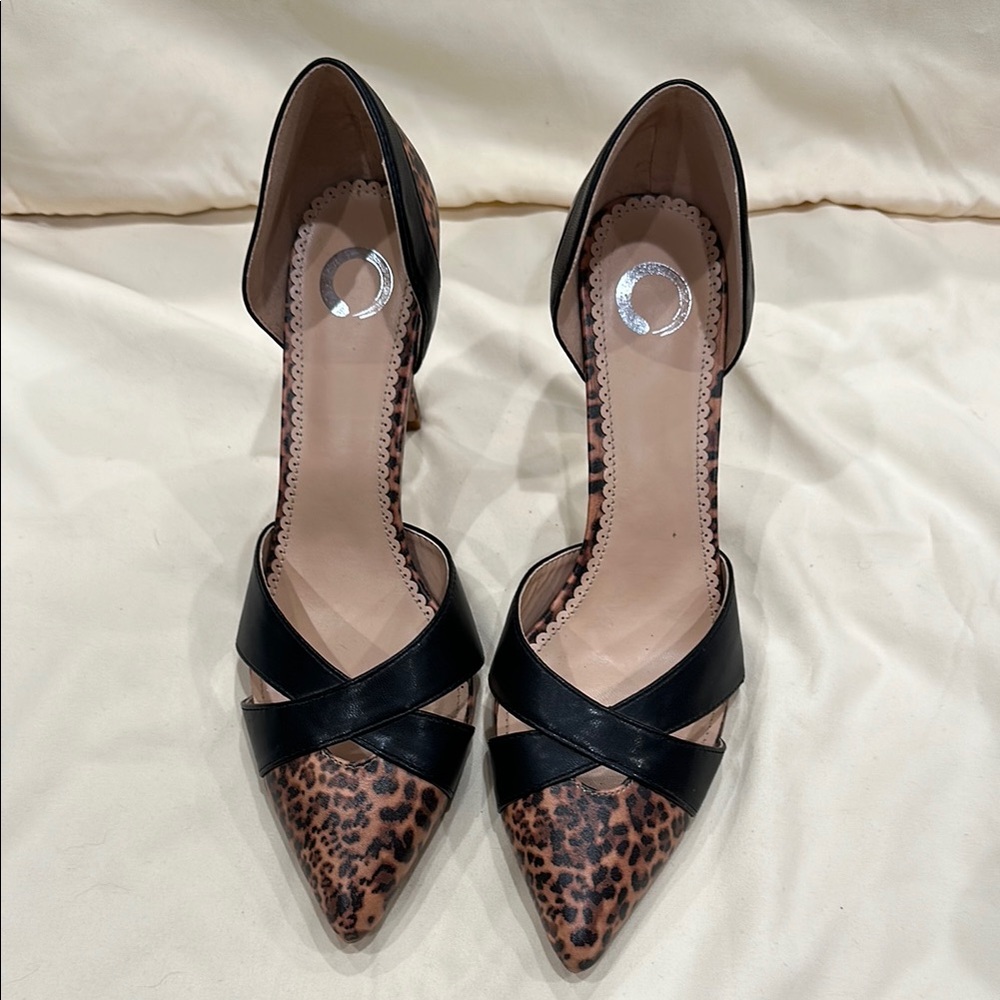 Leopard Print and Black Women's Shoes